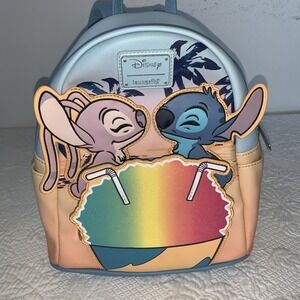Disney Loungefly Angel Bag Mini Backpack Snow Cone Date Lilo&Stitch